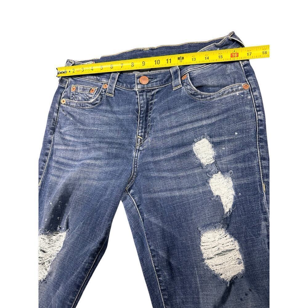 True Religion Cameron Slim Boyfriend Jeans Medium Wash Size 29 - Picture 8 of 11